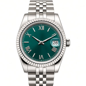 Fluted Date Mod Green Roman