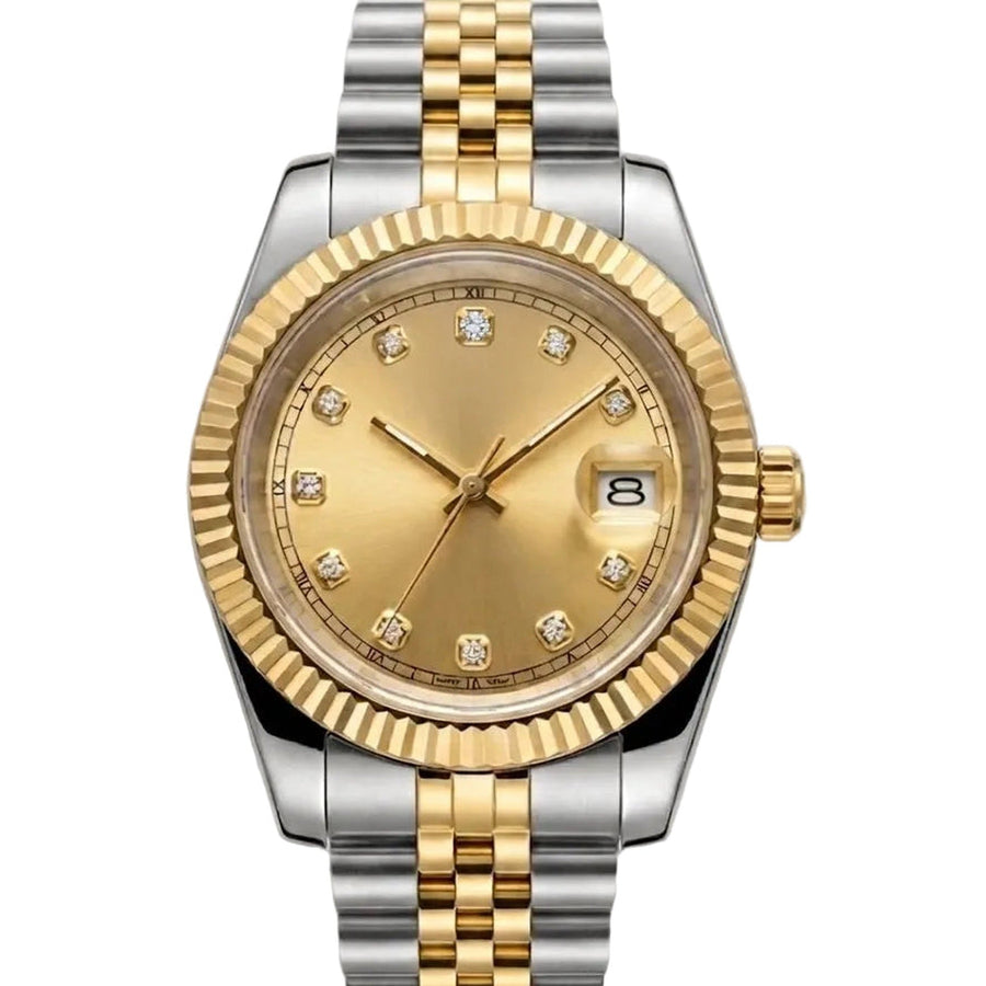 Fluted Date Mod Champagne Gold