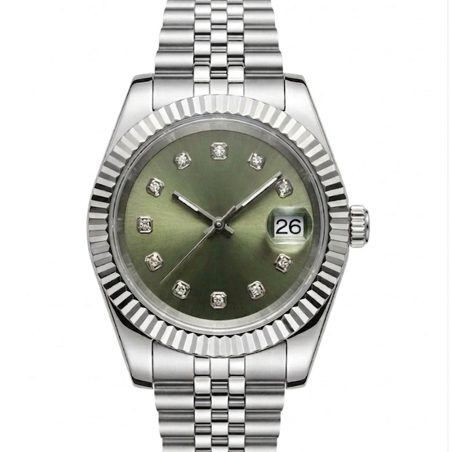 Fluted Date Mod Olive Diamond